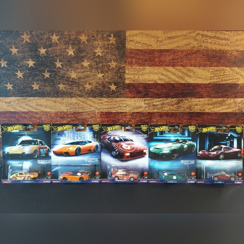 Premium Hotwheels Complete Set of 5